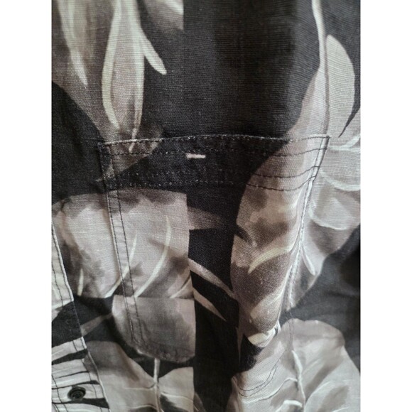 Billy Reid Short Sleeve Tiled Elephant Ear Treme Cotton Linen Shirt MSRP $200 - Picture 3 of 6